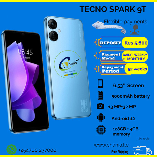Tecno Spark 9T KH6, Display 6.6